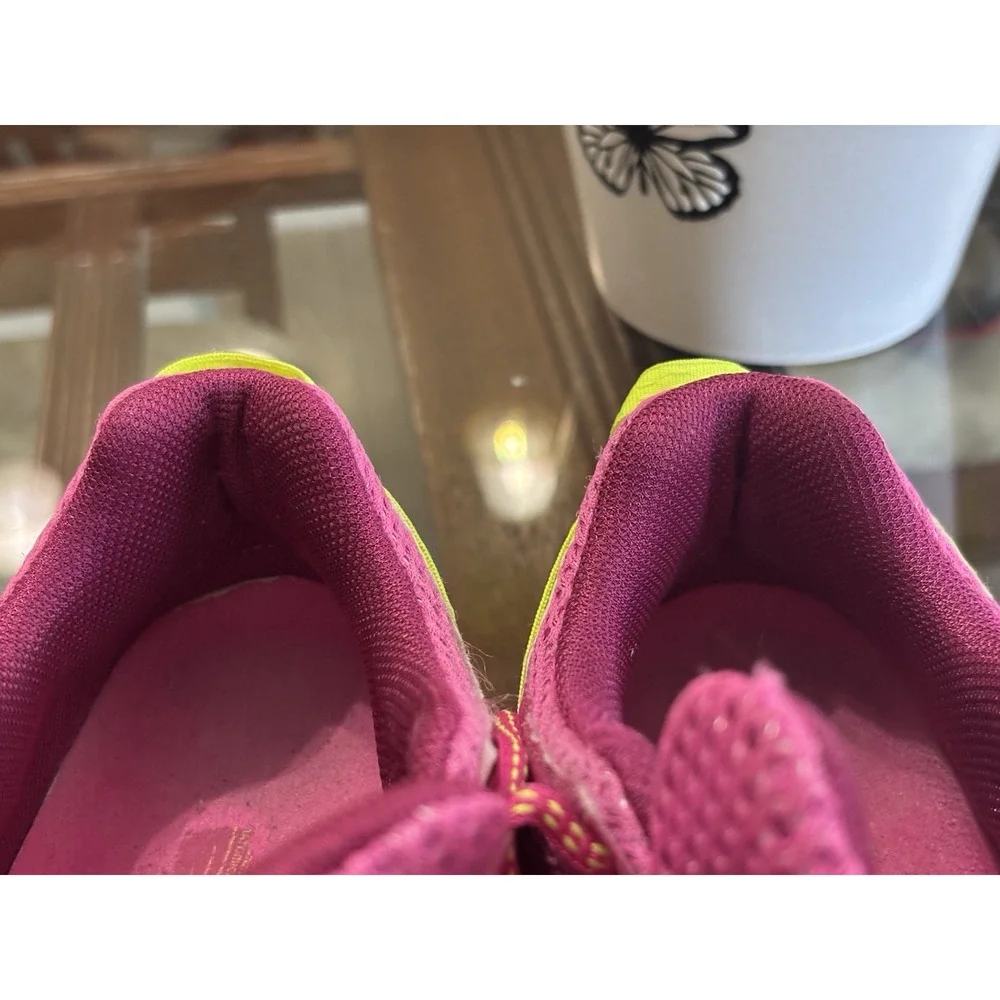 adidas Kanadia TR 4 Women's 8.5 Pink Lime Green Trail Running Sneakers